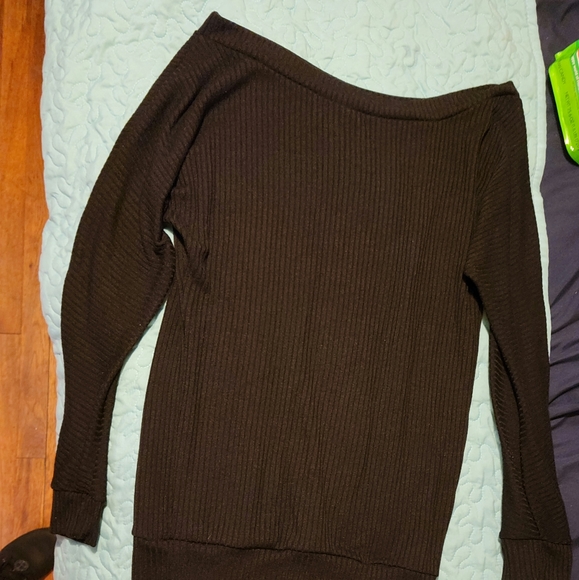 None Sweaters - Black long sleeve sweater top OSFA s/m